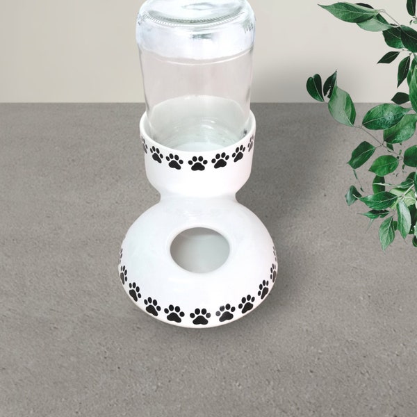 Custom design ceramic cat water bowl/water dispenser/water bowl for longhaired cats/non-wetting water bowl/drinking feeder/pet bowl