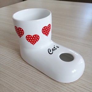 Ceramic cat water bowl/water bowl for longhaired cats/water dispenser/non-wetting water bowl/hand made/pet bowl/cat feeder water dispenser