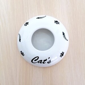Handmade Ceramic Cat Water Bowl: Non-wetting, Travel-friendly - Etsy