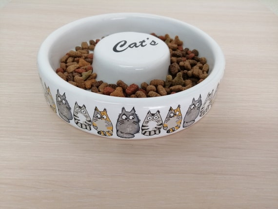 Ceramic Pet Food Bowl cat Bowl cat Food Bowl weaning Plate feeder wet Food Bowl dish pet Supplies pottery Pet Bowl Etsy