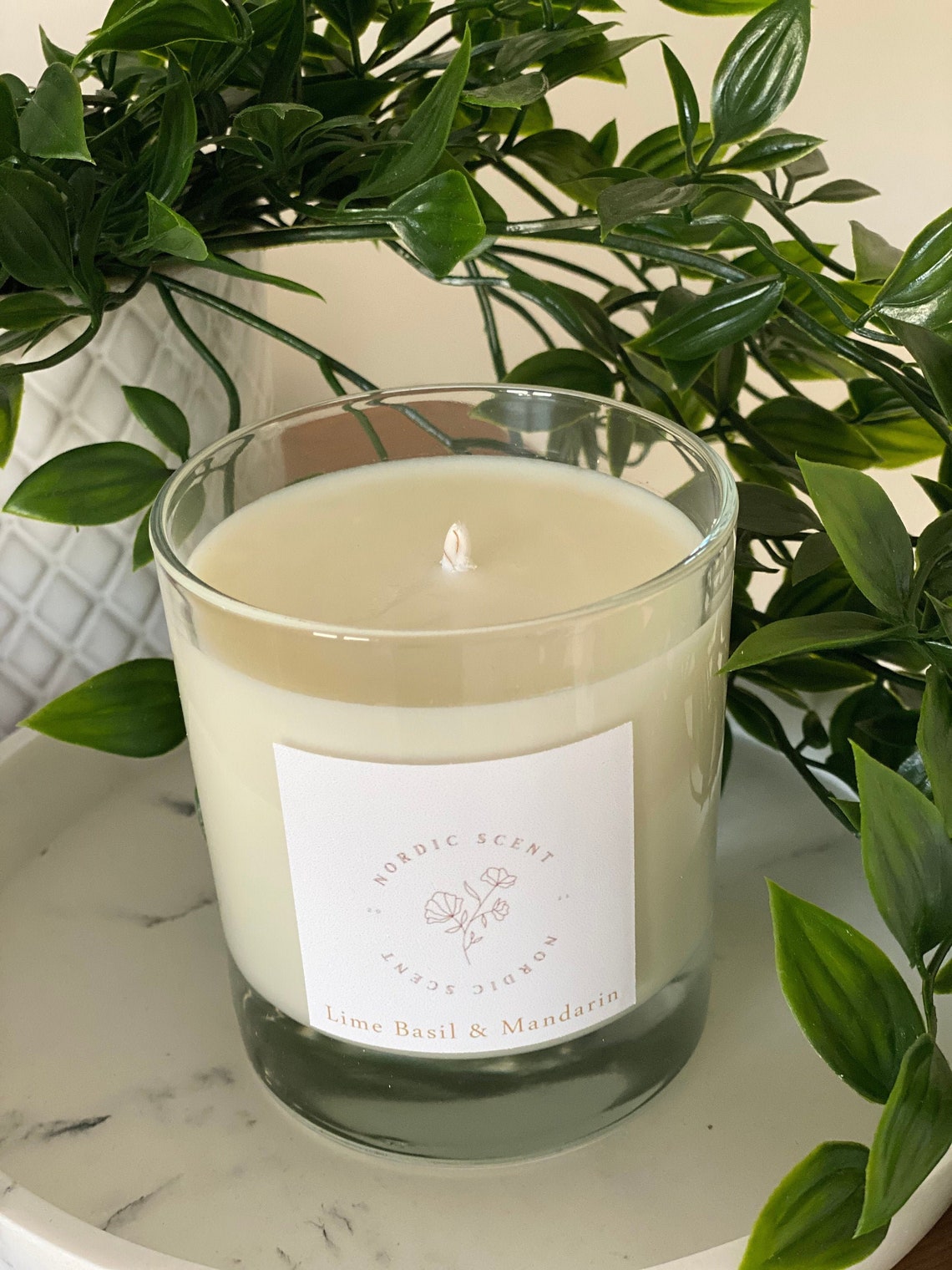 Lime Basil and Mandarin 30CL Candle Luxury Fragrance Etsy