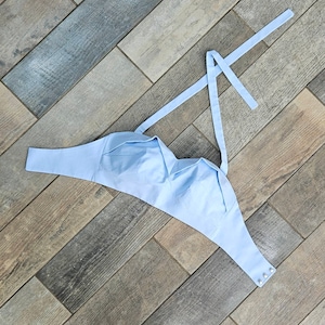 Made-to-order vintage 50s halter neck bra top