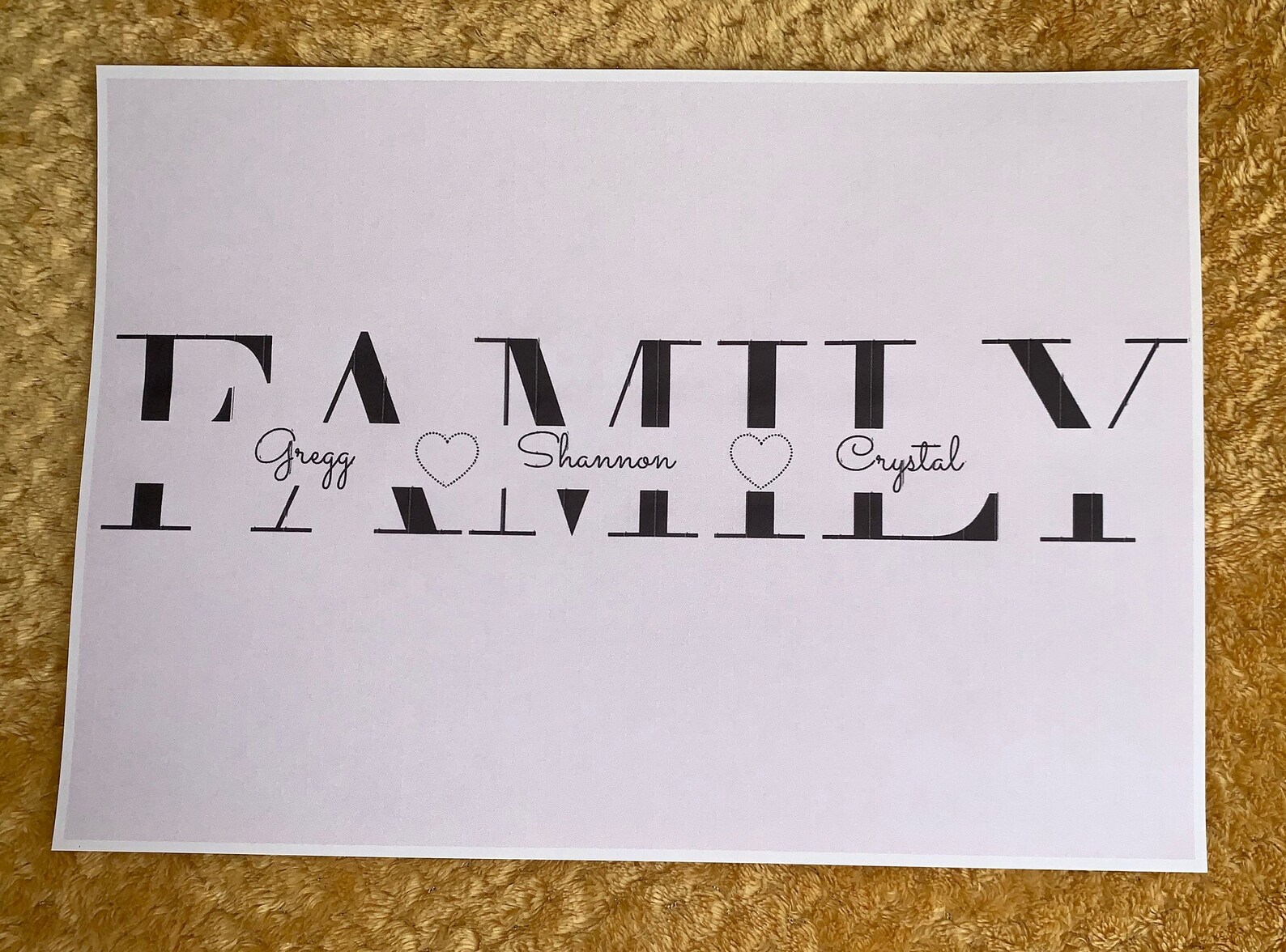 Family Name Print - Etsy