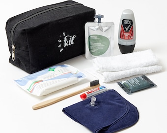 Dad Kit - New Dad to Be Present Gift Hospital Bag Washbag and Notepad Set