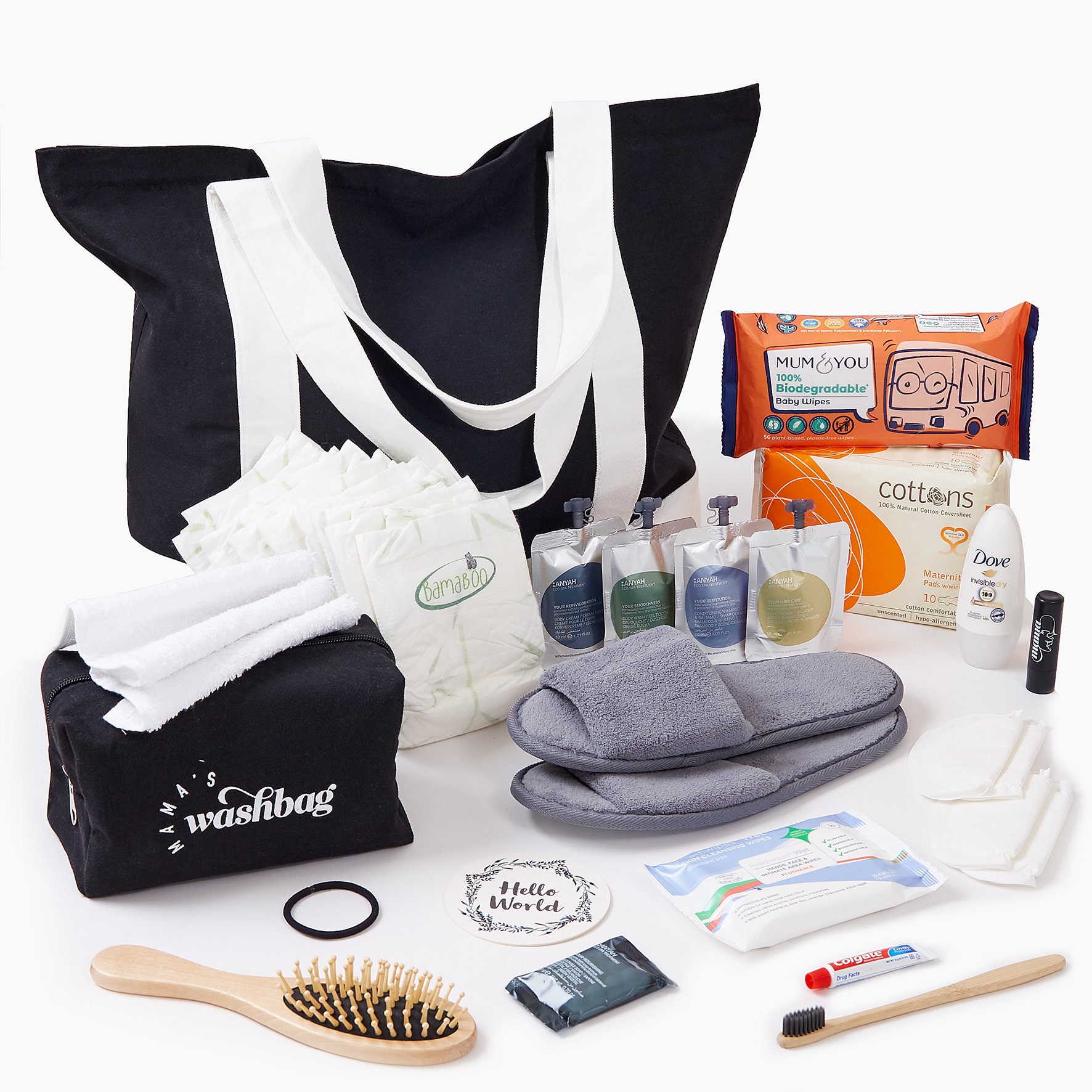  Mom and Baby Hospital Bag Essentials Set - Complete Postpartum  Care Kit with Postpartum Essentials, Baby Essentials, and New Mom Gifts for  Labor, Delivery, and Beyond : Baby