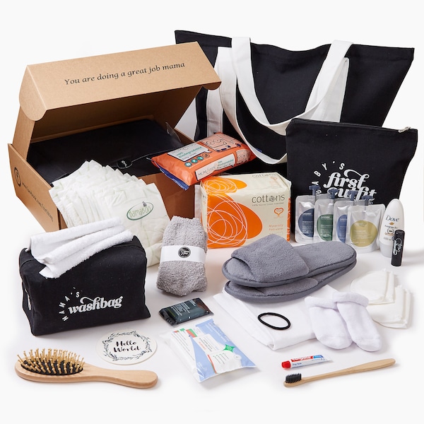 BirthBag - Pre Packed Maternity Hospital Labor and Delivery Birth Bag Pregnancy Gift Set for New Mum and Baby