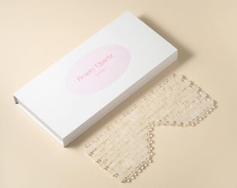 Clear Quartz Crystal Eyes Mask, Balancing, Regenerating, De-puffying, Crystal Mask, Best Gift , Spa , Box
