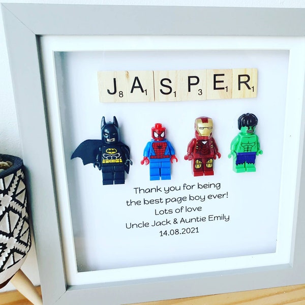 Page Boy Superhero Gift frames