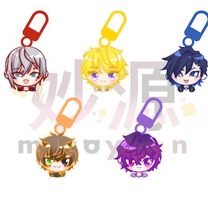 Nijisanji EN Noctyx VTuber Chibis | Mini Acrylic Charms