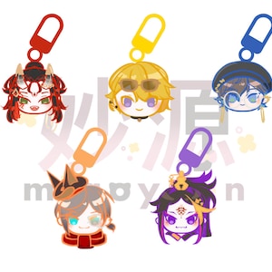 Nijisanji EN Luxiem VTuber Chibis | Mini Acrylic Charms