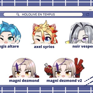 Holostars English | Vtubers Peeker Stickers