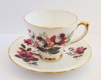 Vintage Delphine Bone China Teacup