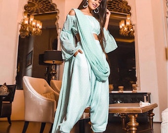 indo western dhoti dress