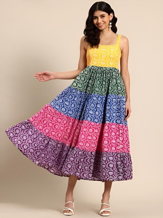 green emerald velvet dress Shop Women Dresses at Flourish – Tulip Garden Fit-and-Flare Dress for Every  Occasion main image 0