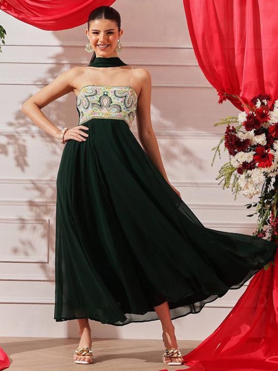 semi formal indian dress for women Mermaid Off Shoulder Straight Neck Sweep Red Elastic Satin Evening Dre main image 0