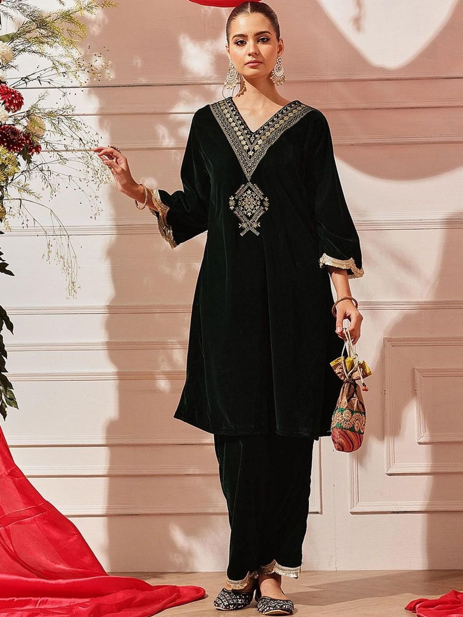 Velvet Black Western Frock Velvet Western Dresses Velvet Black Western Frock Velvet Western Dresses