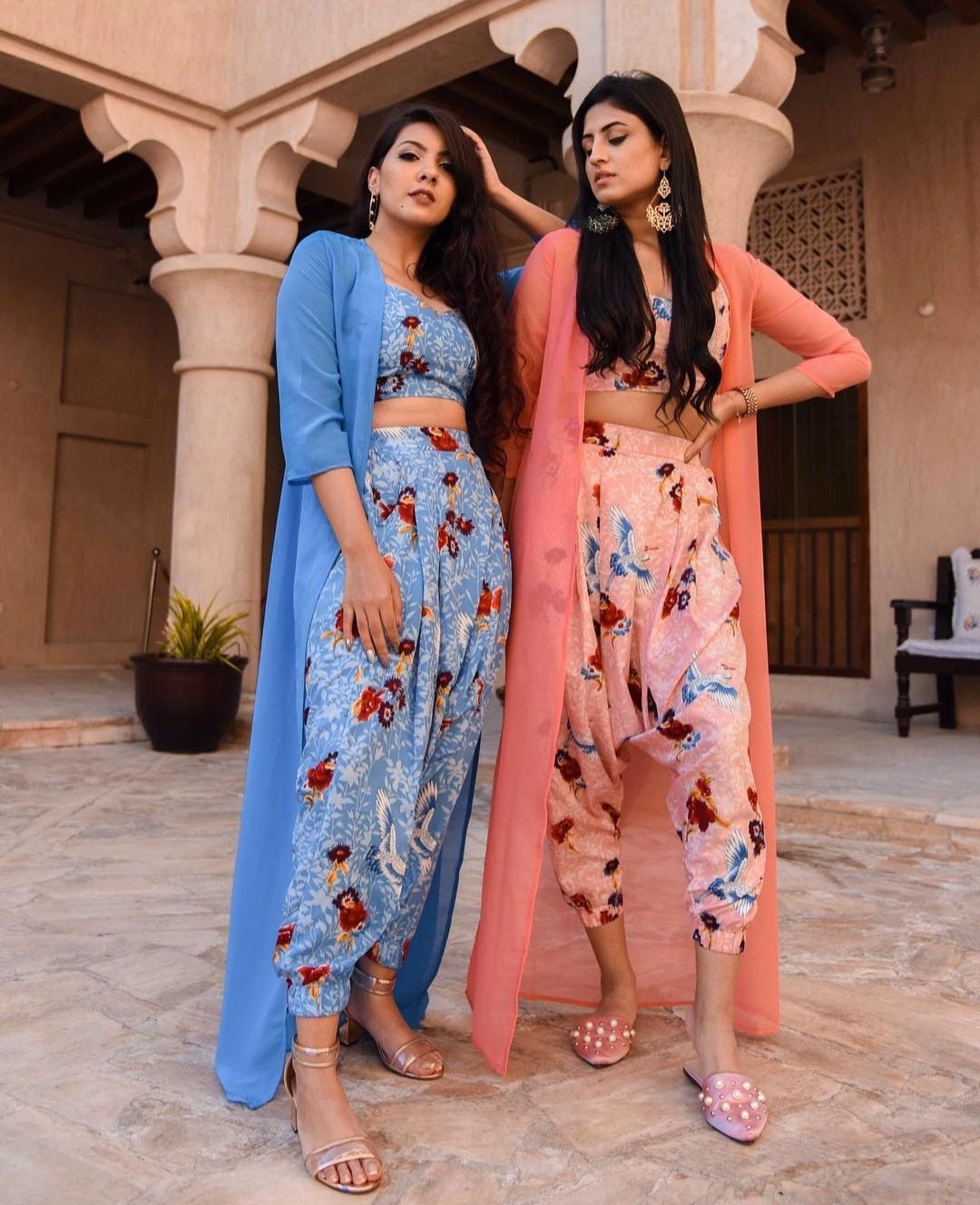 Embroidered Ethnic Sleeveless Crop Top Style Kurta Kurti with Printed – SVB  Ventures