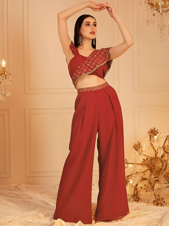 Palazzo western dress best sale
