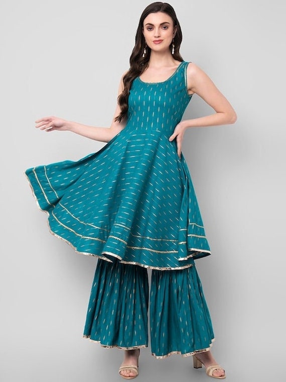 short suit with sharara