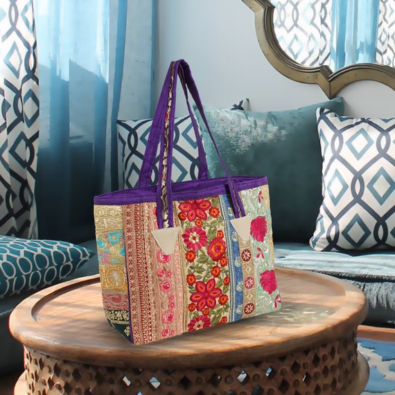 Multi Color Zipper Closure Rectangular Rajasthani Design Ladies Polyester  Shoulder Bag at Best Price in Jaipur | Shri Mahalaxmi Handicrafts