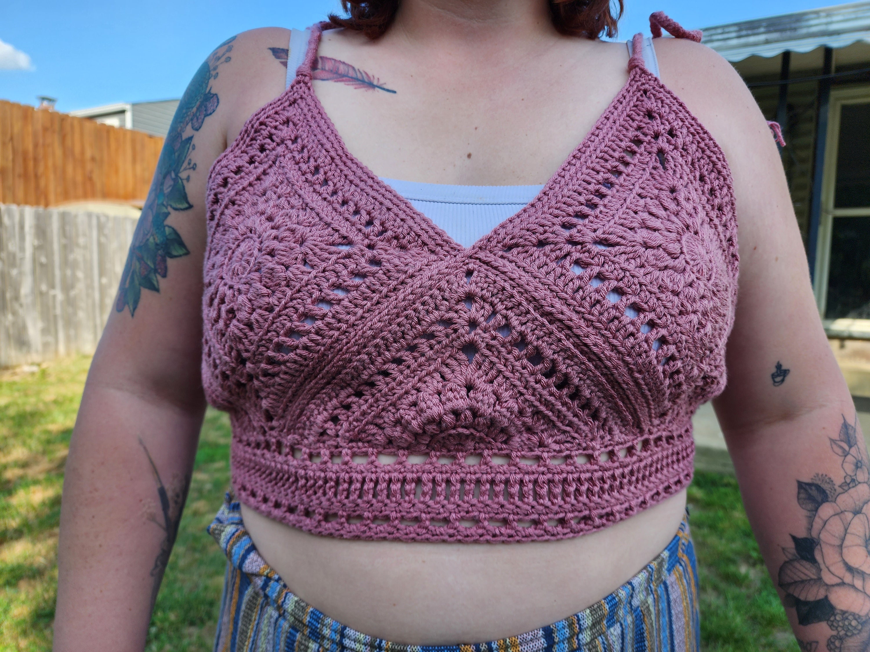 Summer Time Bralette with Tie Straps