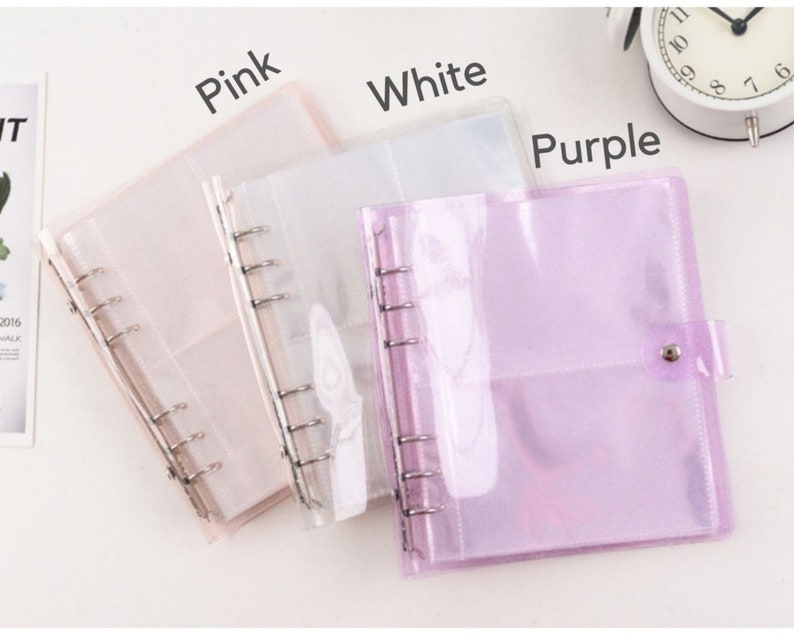 Glitter A6 Photo Card Binder /twinkle Six Ring Glitter Photo Etsy