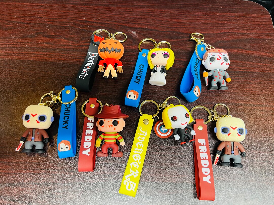 Horror Keychains Horror Movie Characters Horror Fans Etsy