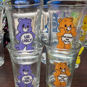 Swear Bear Care Bears Shot Glasses Funny gifts image 8