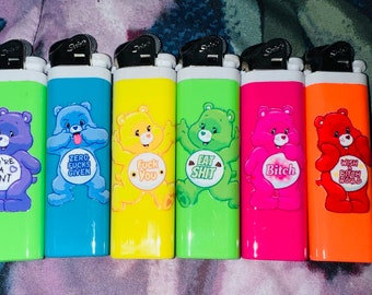 Swear Bear Care Bear Lighters! Funny gifts for friends and family!