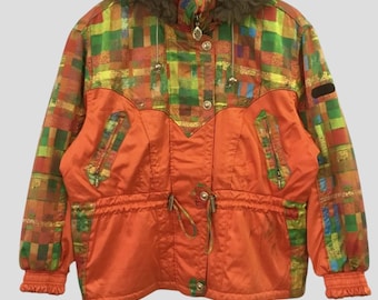 Vintage Phenix Colorblock Ski Wear Jacket Medium Phenix