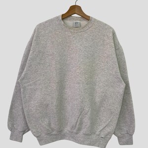 Vintage Plain Grey Large Size Sweatshirt Crewneck Gator Athletic Inc. Sweatshirt Sweater Pullover Vintage style L Size