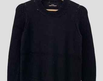 ヴィンテージ トリコット コム デ ギャルソン ウール ニット セーター - 日本人デザイナー XS