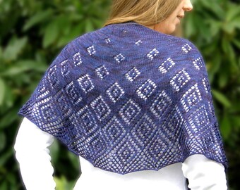 Shattered Stars - Lace Shawl Knitting Pattern