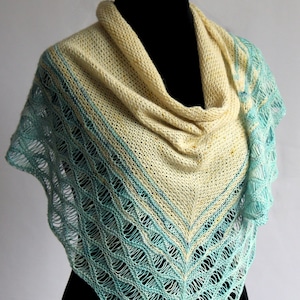 Shoormil - Textured and Lace Shawl Knitting Pattern