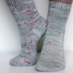 Treabh Textured Toe Up Sock Knitting Pattern image 1