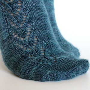 Brocket - Lace Toe Up Sock Knitting Pattern