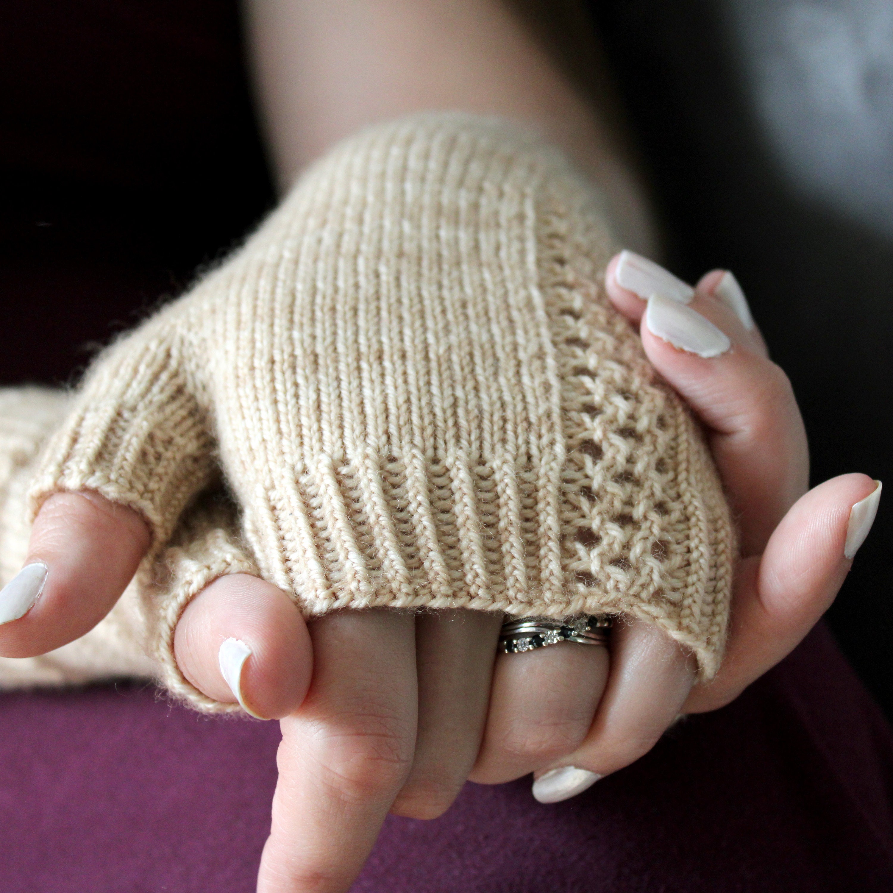 Adhar - Fingerless Mitts Knitting Pattern - Etsy