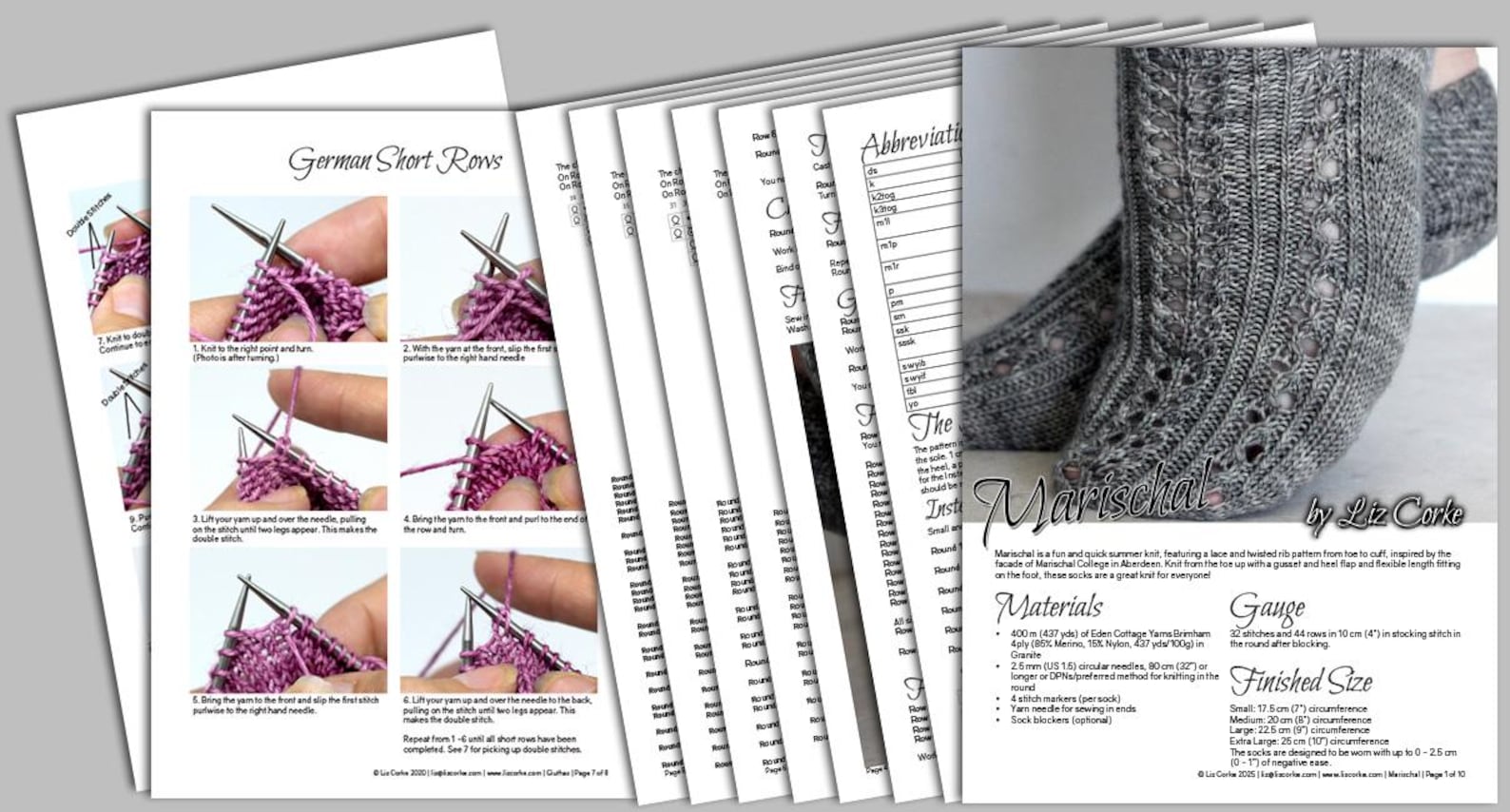 Twisting Rib Sock Pattern Marischal - Lace and Twisted Rib Sock Knitting Pattern - Etsy