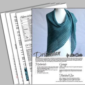 Driùchdan Lace Shawl Knitting Pattern image 10