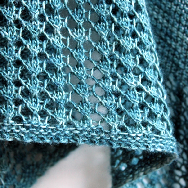 Driùchdan Lace Shawl Knitting Pattern image 7