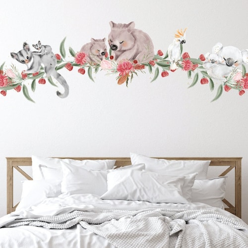 Australian Native Garden Wall Decals Eucalyptus Decals Etsy