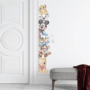 Winnie and Tigger Peek a Boo, Mickey and Donald Decals, Disney Peeking Wall Stickers