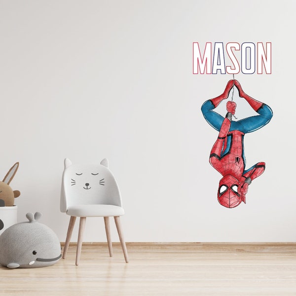 Superhero Wall Decal Etsy