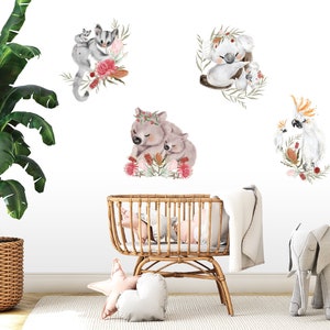 Australian Animal Wall Stickers, Australia Themed Wall Decor Peel and Stick Wall Decals