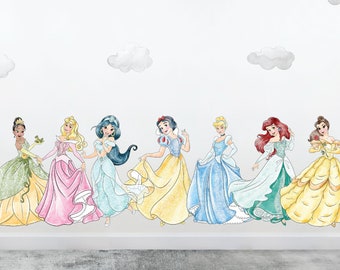 Princess Bedroom Wall Decals, Girls Room idea Princess, Girls princess Wall Stickers