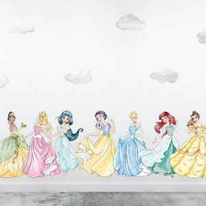 Princess Bedroom Wall Decals, Girls Room idea Princess, Girls princess Wall Stickers