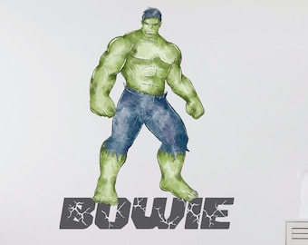 Sticker Mural Hulk Pour Chambre De Garçon, Décoration Murale En