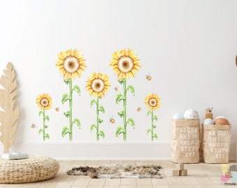 Zonnebloem Muurstickers