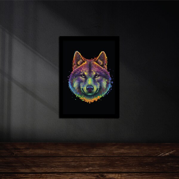 Wolf Wall Art Etsy Australia
