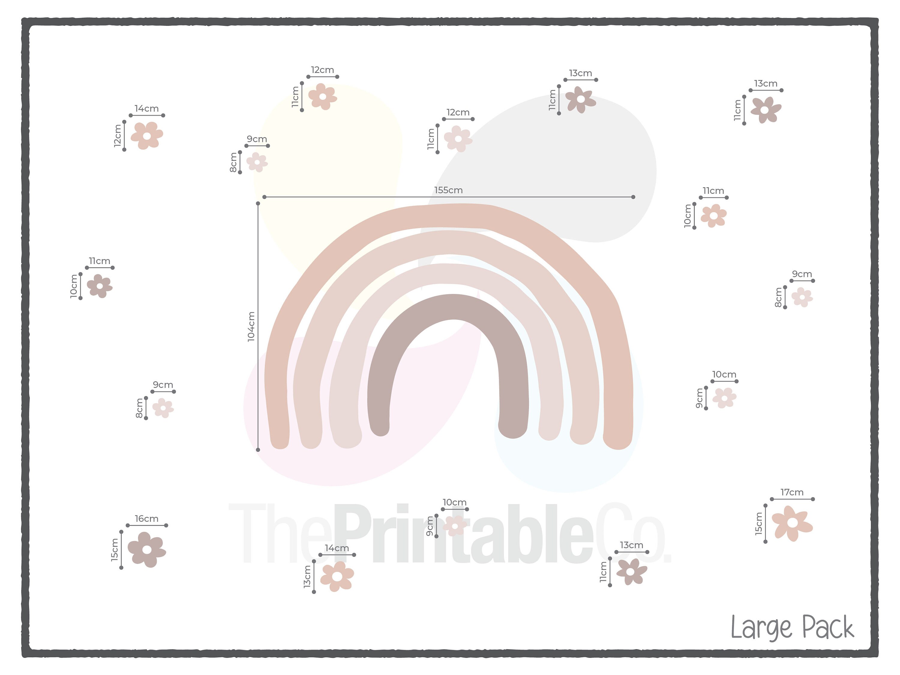 Large Boho Rainbow Wall Decals Kids Rainbow Room Stickers Etsy Australia